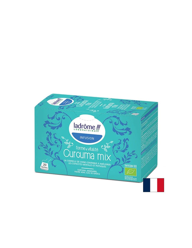 Чай с джинджифил и куркума БИО, 20 филтърни пакетчета  Ladrome Laboratoire - Nutra Best Bulgaria