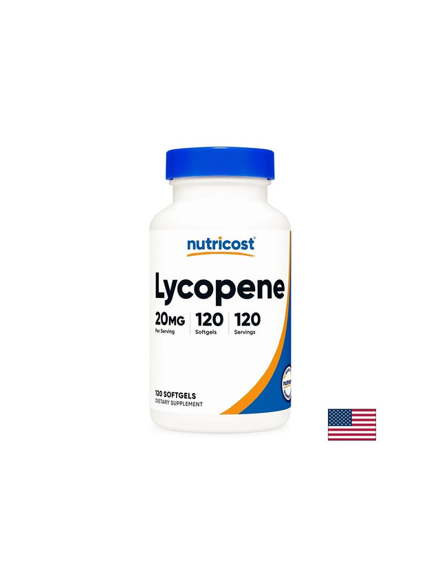 Ликопен и Витамин Е - Клетъчна защита и антиоксидантна активност, 20 mg х 120 софтгел капсули  Nutricost - Nutra Best Bulgaria