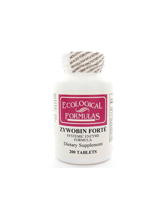 Формула с ензими и рутин - Зивобин форте - При нарушено храносмилане и стомашен дискомфорт, 200 таблетки  Ecological Formulas - Nutra Best Bulgaria