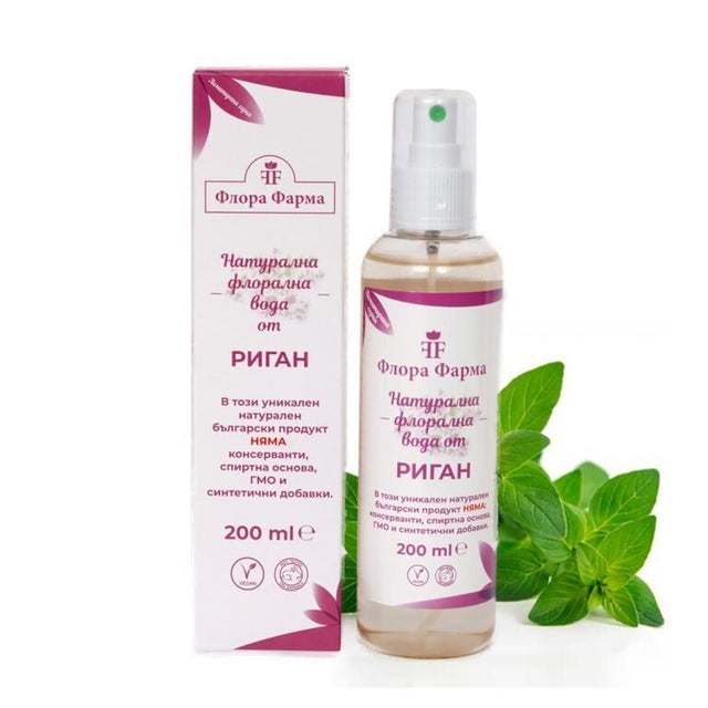 Натурална флорална вода от риган – 200 мл FLORA PHARMA  Флора Фарма - Nutra Best Bulgaria