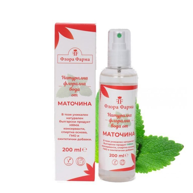 Натурална флорална вода от маточина – 200 мл FLORA PHARMA  Флора Фарма - Nutra Best Bulgaria