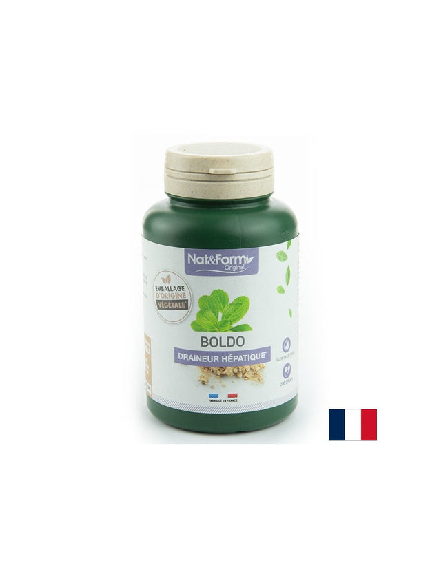 Черен дроб и жлъчка - Болдо, 200 капсули  Nat&Form - Nutra Best Bulgaria