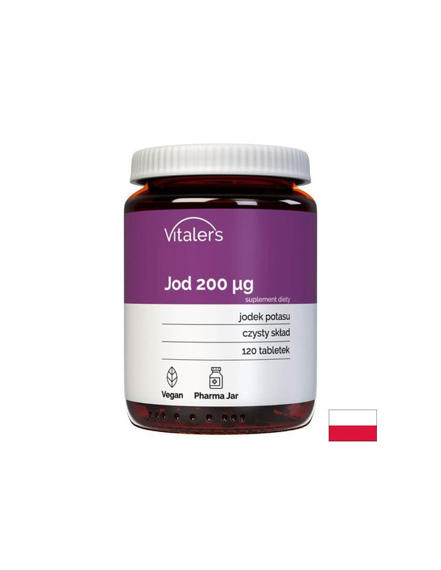 Щитовидна жлеза - Йод, 200 µg х 120 таблетки  Vitaler's - Nutra Best Bulgaria