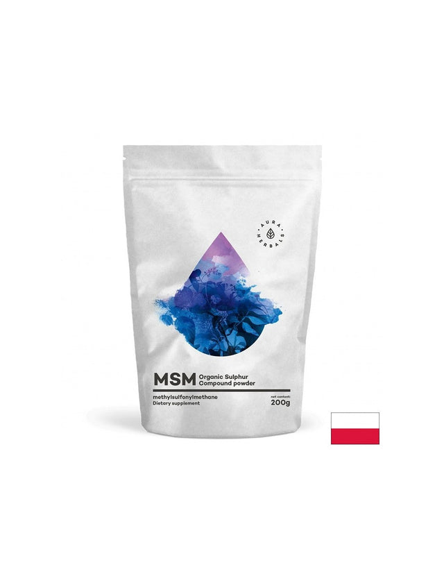 Кости и стави - МСМ (метил сулфонил метан), 200 g прах  Aura Herbals - Nutra Best Bulgaria