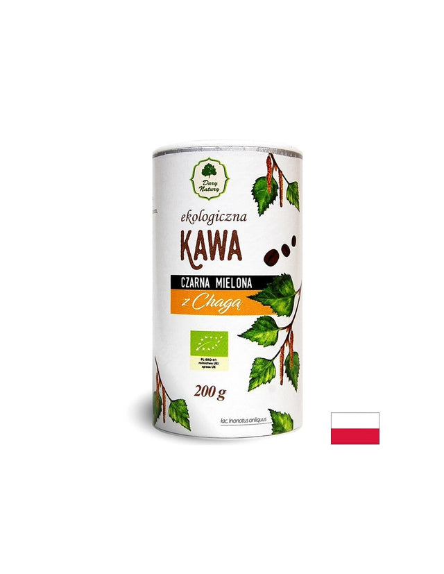 Черно кафе с Чага Био, 200 g  Dary Natury - Nutra Best Bulgaria