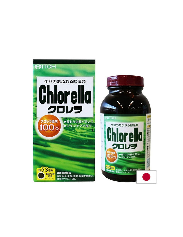 Хлорела – Детокс, имунитет и енергия, 200 mg, 1440 таблетки  Itoh Kanpo - Nutra Best Bulgaria
