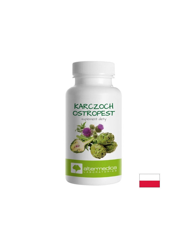 Артишок 200 mg + Бял трън 187.5 mg – Здрав черен дроб и жлъчка, 60 капсули  Alter Medica - Nutra Best Bulgaria