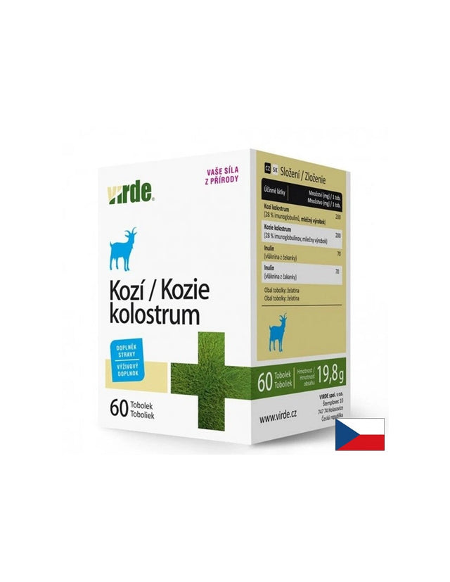 Коластра от козе мляко с инулин – За имунна защита и чревен баланс, 200 mg, 60 капсули  Virde - Nutra Best Bulgaria
