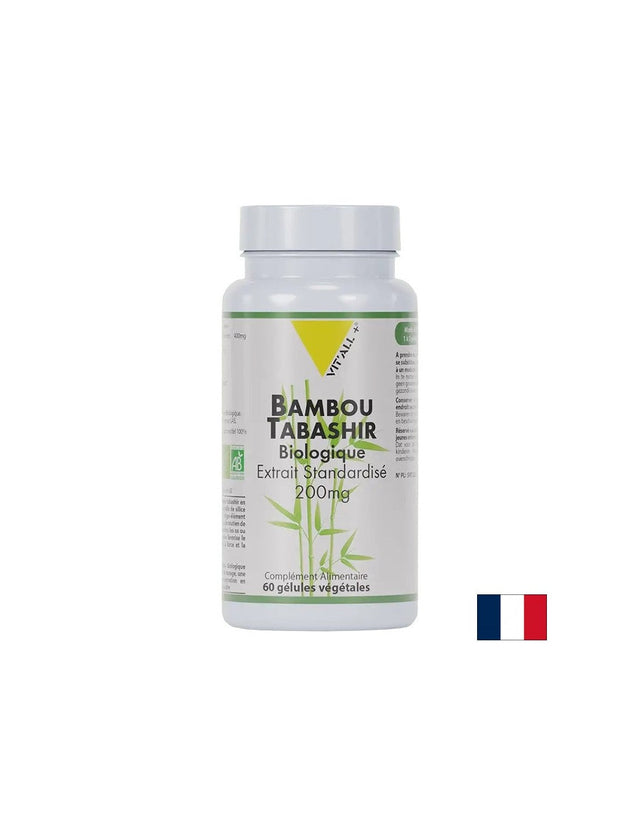 Коса и кожа - Бамбуков ексудат, БИО, 200 mg х 60 капсули  Vit'all Plus - Nutra Best Bulgaria