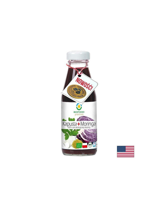 Сок от ферментирало броколи и моринга БИО – Детокс и имунна подкрепа, 200 ml  Biofood - Nutra Best Bulgaria