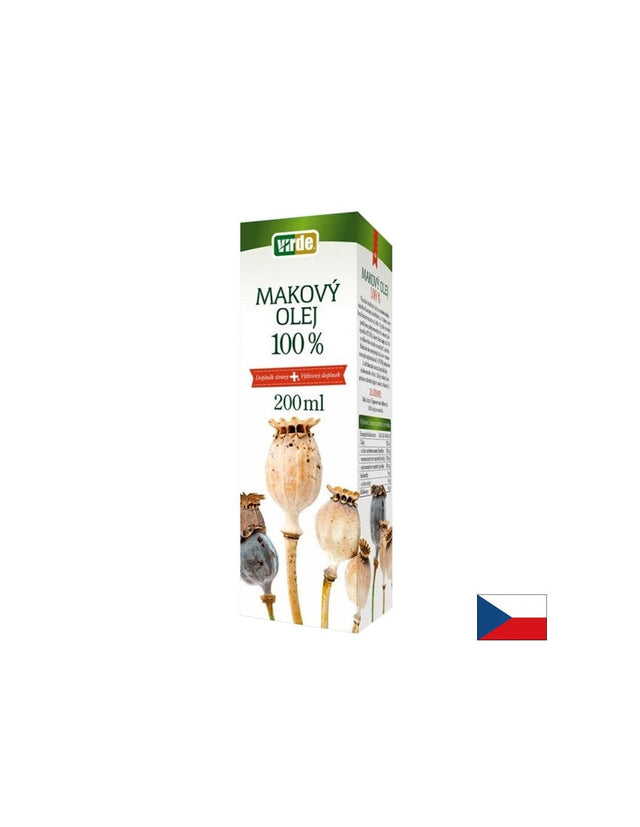 Масло от маково семе – За нормален холестерол и сърдечно здраве, 200 ml  Virde - Nutra Best Bulgaria