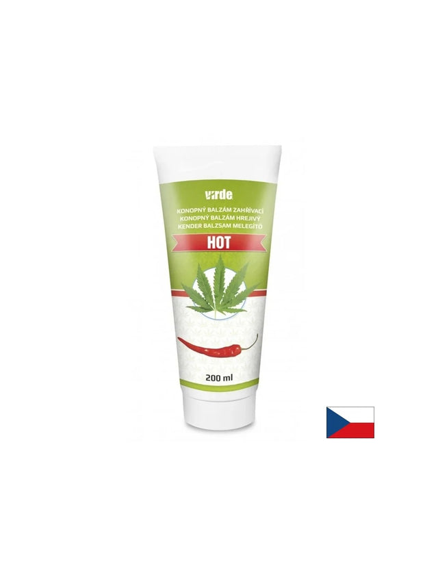 Загряващ балсам с конопено масло – При мускулни и ставни болки, 200 ml  Virde - Nutra Best Bulgaria
