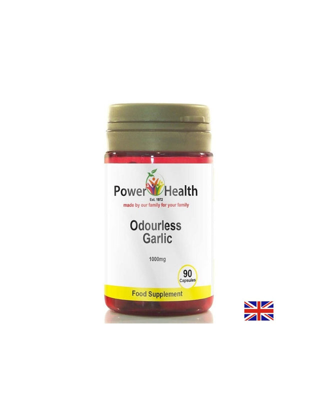 Сърдечно здраве и имунитет - Чесън (без мирис), 2000 mg х 90 капсули Power Health - Nutra Best Bulgaria