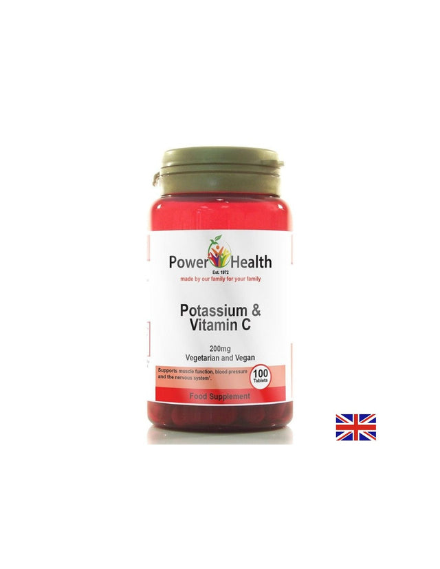 Имунитет - Калий 200mg + Витамин С 50mg, 100 таблетки  Power Health - Nutra Best Bulgaria