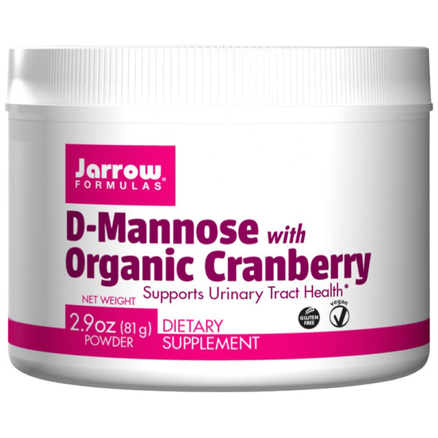 D-Mannose with Organic Cranberry 81 грама  Jarrow Formulas - Nutra Best Bulgaria