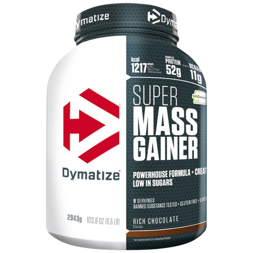 Super Mass Gainer with Creapure - 2943 грама  Dymatize - Nutra Best Bulgaria