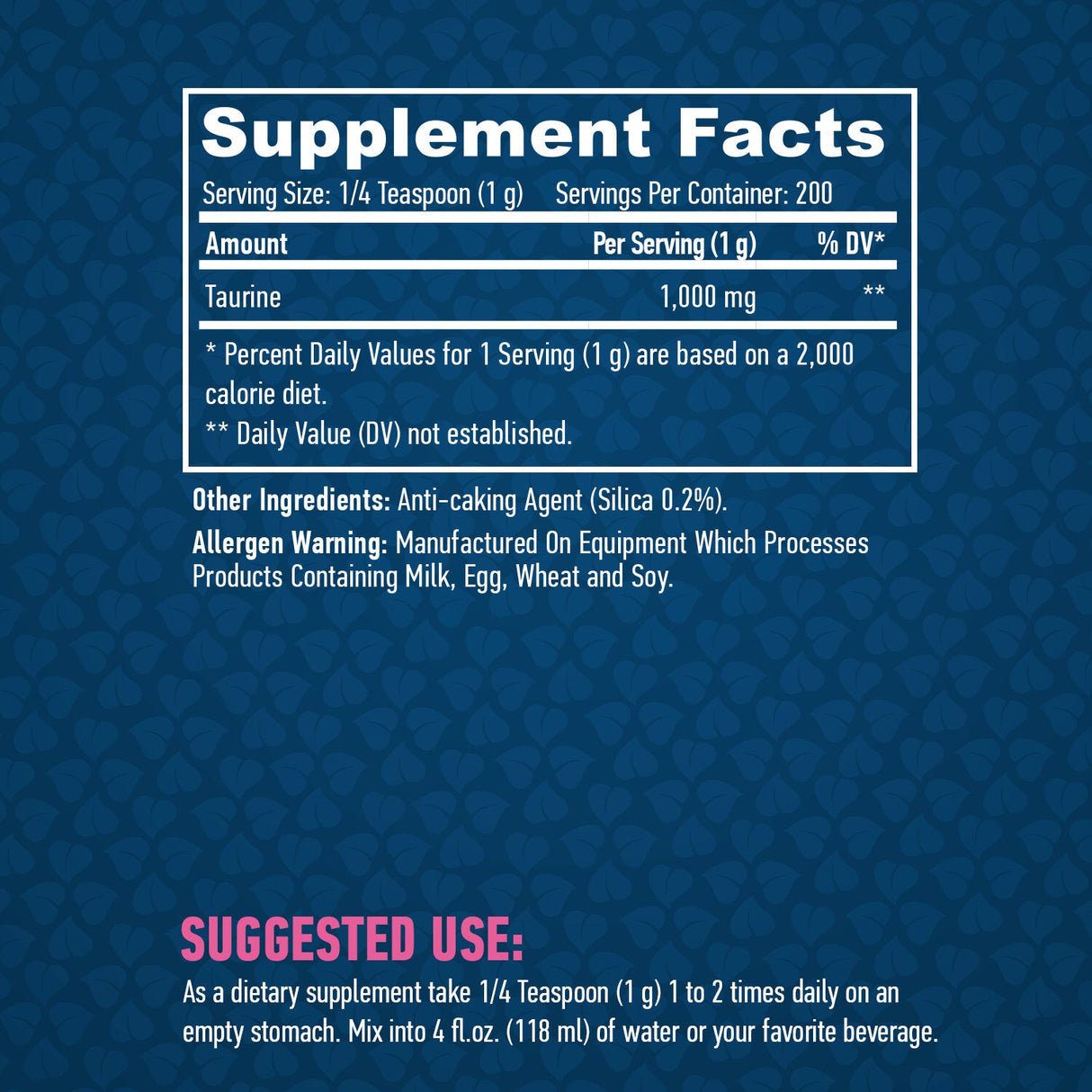 Sports Taurine 200g. - Nutra Best