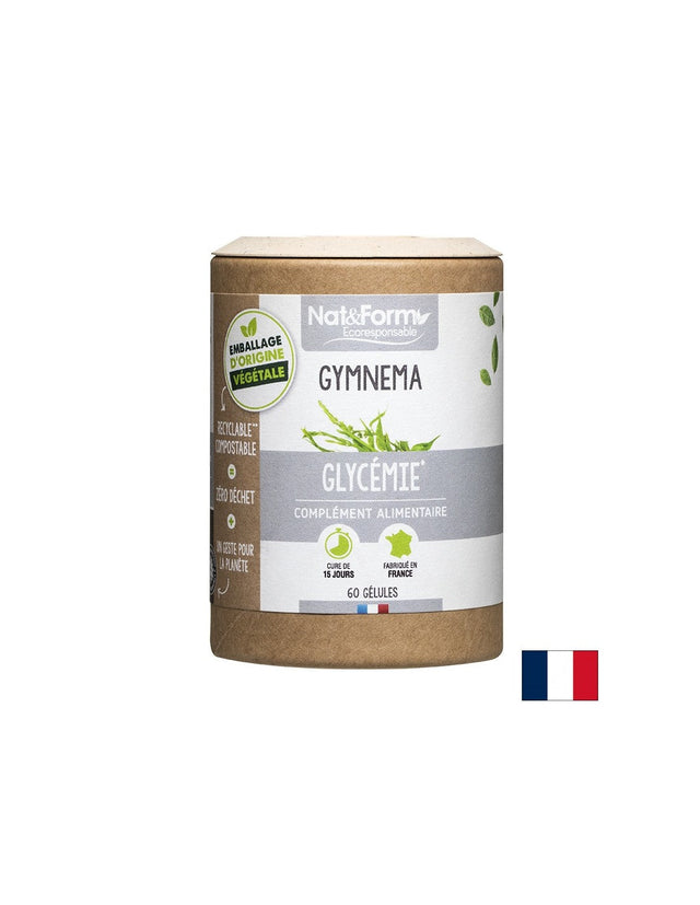 Диабет и кръвна захар - Гимнема 220 mg, 60 капсули  Nat&Form - Nutra Best Bulgaria