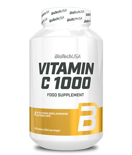 Vitamin C 1000mg. Bioflavonoids / 250 Tabs.  BIOTECH USA - Nutra Best Bulgaria