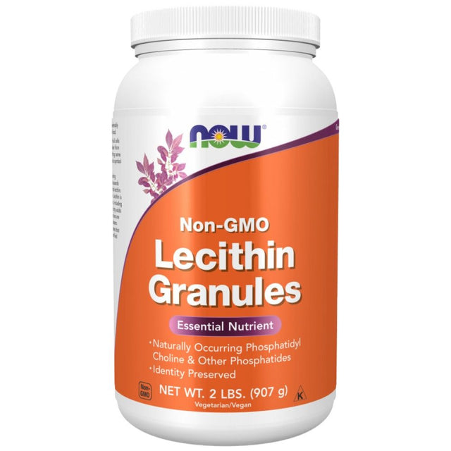 Lecithin Granules Non-GMO - 907 грама  NOW Foods - Nutra Best Bulgaria