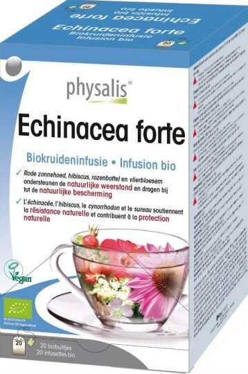 Чай Ехинацея форте био x 20 бр. - PHYSALIS - Nutra Best Bulgaria