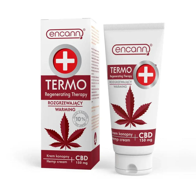 Регенериращ крем със затоплящ ефект с СБД 10% в 150 мл опаковка Encann Termo - Nutra Best Bulgaria