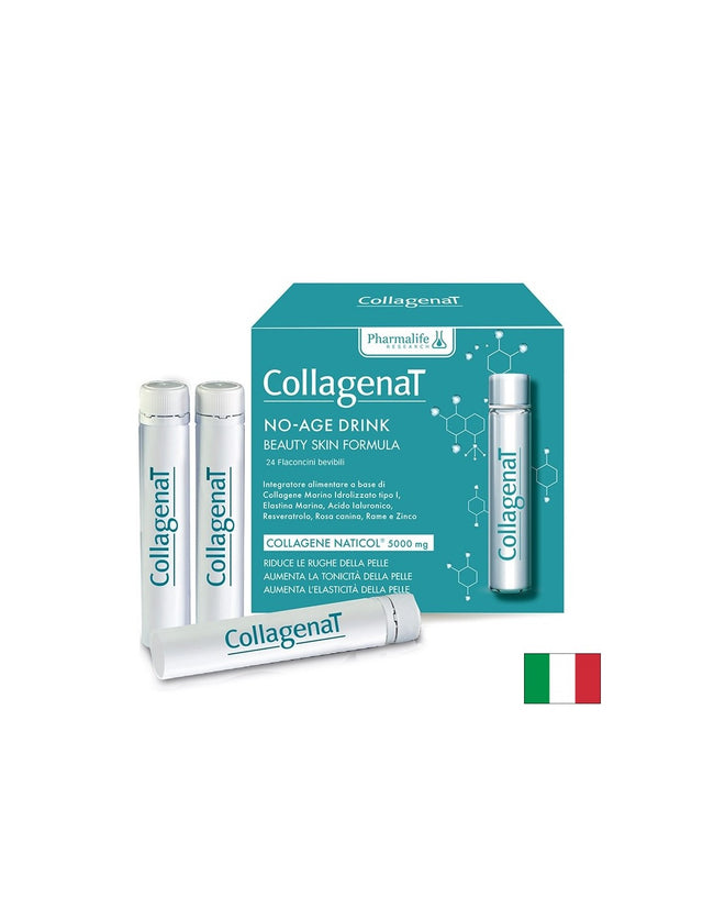 Колаген, Хиалуронова киселина и Еластин – Коса, кожа и нокти, 24 флакона х 25 ml  Pharmalife Research - Nutra Best Bulgaria