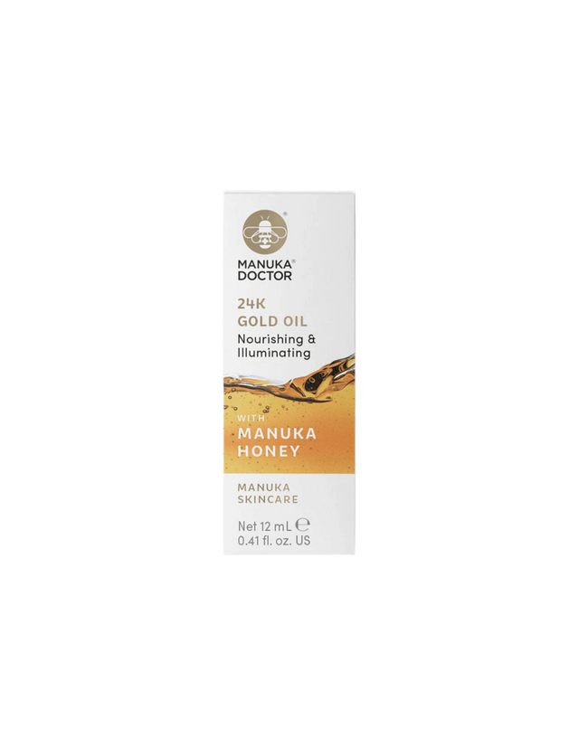 24К Gold Oil with Manuka Honey - Масло за лице с 24К злато и мед от манука, 12 ml  Manuka Doctor - Nutra Best Bulgaria