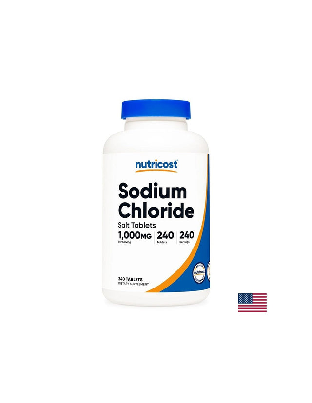 Електролитен баланс - Натриев хлорид, 240 таблетки  Nutricost - Nutra Best Bulgaria
