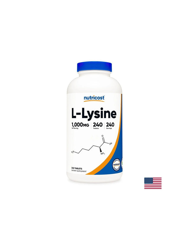 Л-лизин, 240 таблетки Nutricost  Nutricost - Nutra Best Bulgaria