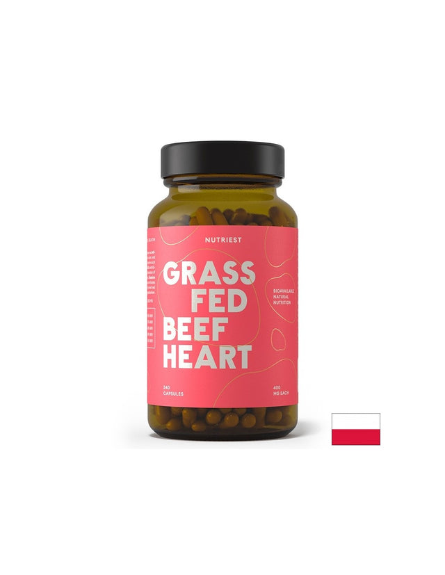 Нервна и имунна система - Говеждо сърце + черен дроб, 240 капсули  Nutriest - Nutra Best Bulgaria