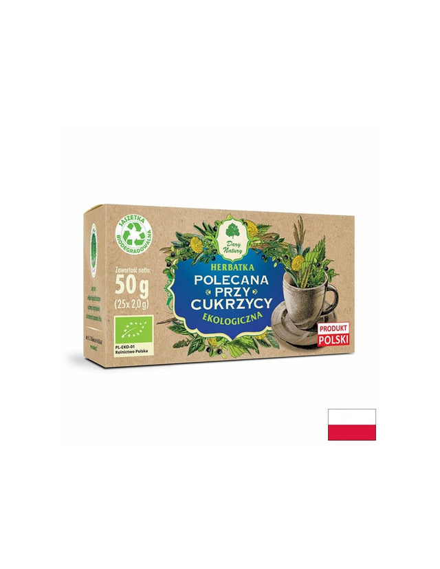 Билков Чай при Диабет Био, 25 пакетчета  Dary Natury - Nutra Best Bulgaria