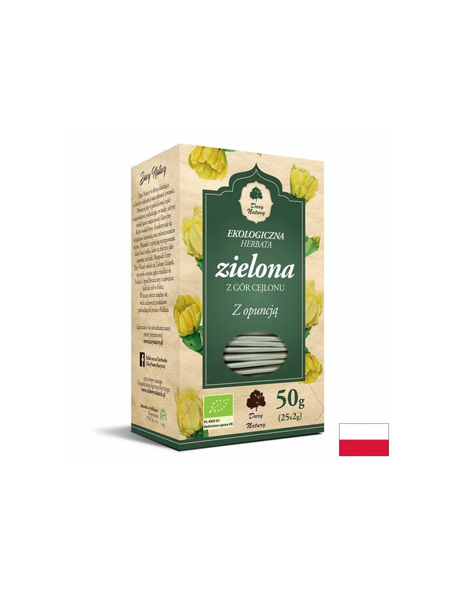 Зелен чай с бодлива круша Био, 25 филтърни пакетчета - Nutra Best