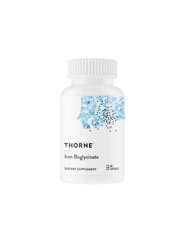 Желязодефицитна анемия - Желязо (бисглицинат), 25 mg х 60 капсули Thorne  Thorne - Nutra Best Bulgaria