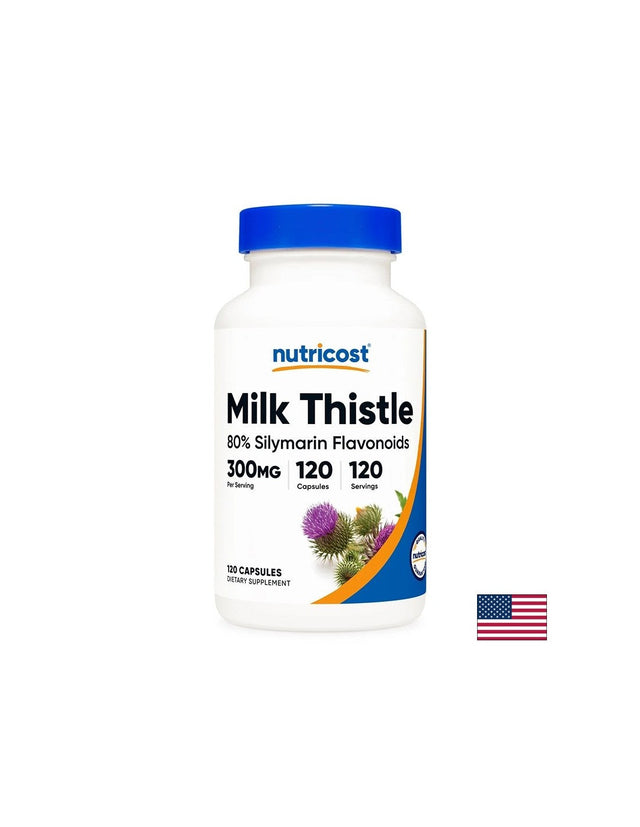 Бял трън – Здрав черен дроб и жлъчка, 250 mg, 120 капсули  Nutricost - Nutra Best Bulgaria