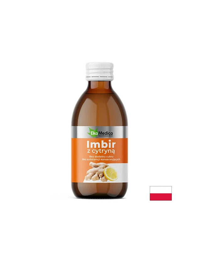 Сок от джинджифил & лимонов сок - Добро храносмилане и силен имунитет, 250 ml, 25 дози  Ekamedica - Nutra Best Bulgaria