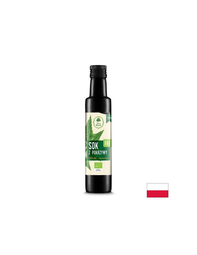 Био сок от коприва за добавяне към напитки и ястия - С диуретичен и антианемичен ефект, 250 ml, 33 дози  Dary Natury - Nutra Best Bulgaria