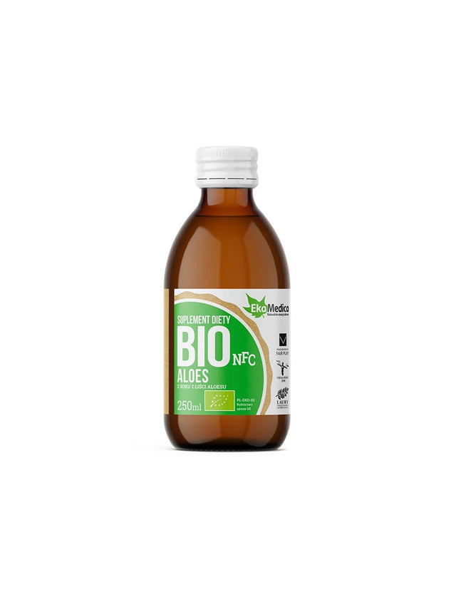 Био сок от листа на алое вера - Добро храносмилане и силен имунитет, 250 ml, 5 дози  Ekamedica - Nutra Best Bulgaria