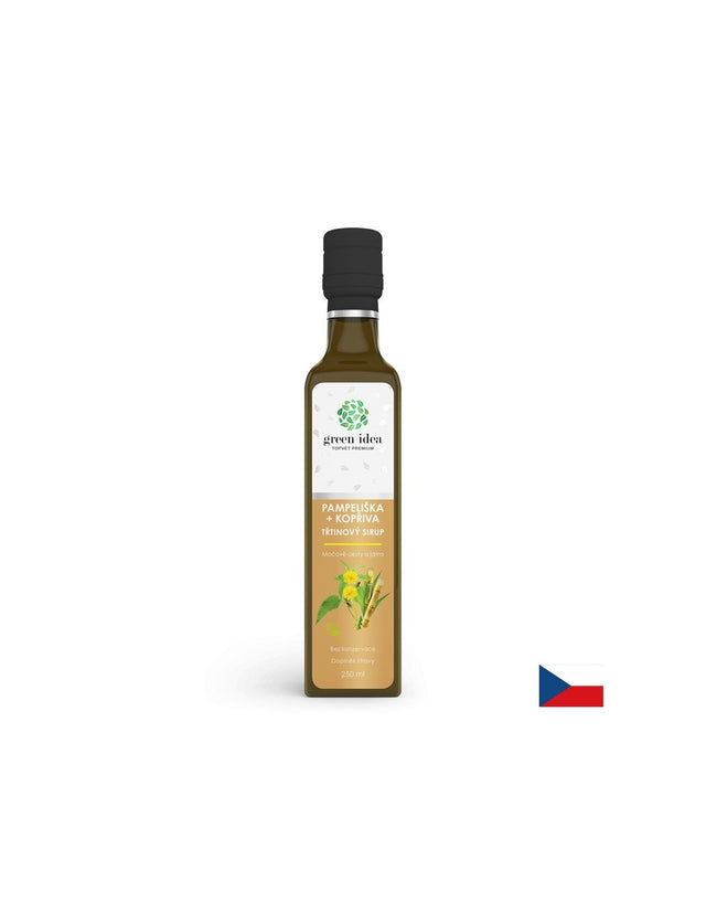 Грижа за черния дроб и жлъчката - Глухарче + Коприва, 250 ml  Green Idea - Nutra Best Bulgaria