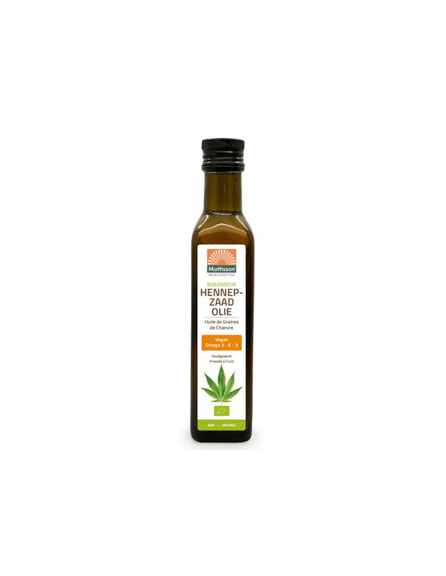 Масло от Конопено семе Био, 250 ml  Mattisson Healthstyle - Nutra Best Bulgaria