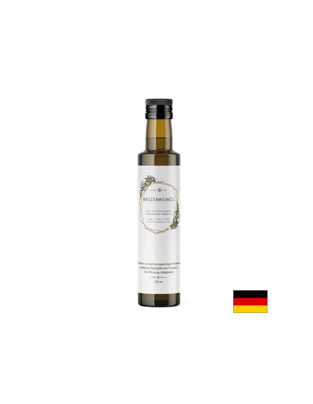 Масло от пшеничен зародиш, студено пресовано, осигурява чист витамин Е, 250 ml  Nordic Pure - Nutra Best Bulgaria