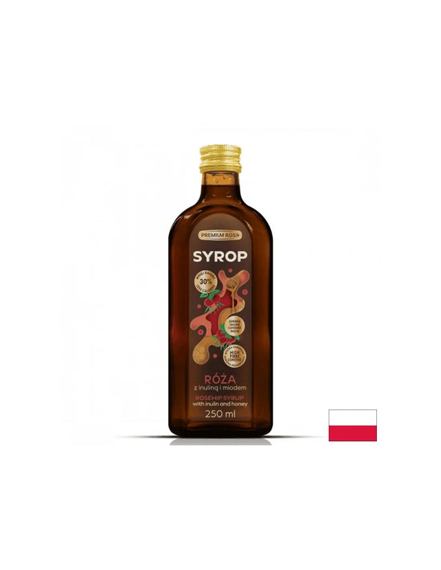 Сироп от шипки с инулин и пчелен мед, 250 ml  Premium Rosa - Nutra Best Bulgaria