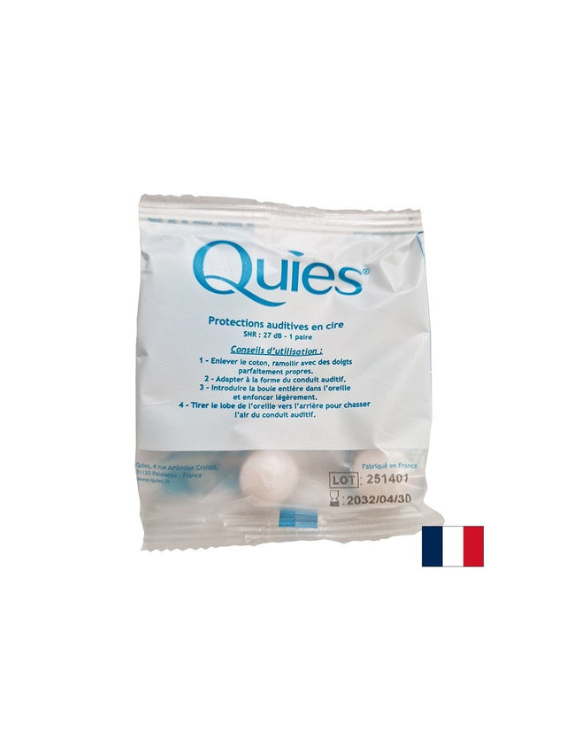 Восъчни тапи за уши Защита от шум и спокоен сън 27 dB, 1 чифт  Quies - Nutra Best Bulgaria