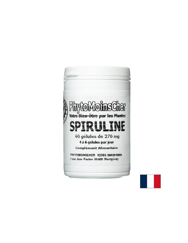 Енергия и имунитет - Спирулина, 270 mg х 60 капсули  PhytoMoinsCher - Nutra Best Bulgaria