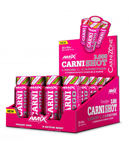CarniShot 3000 Box / 20 x 60 ml - 1.000 kg - Nutra Best Bulgaria