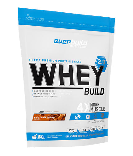 Whey Protein Build 2.0 / Bag - 1.00 KG  EVERBUILD - Nutra Best Bulgaria