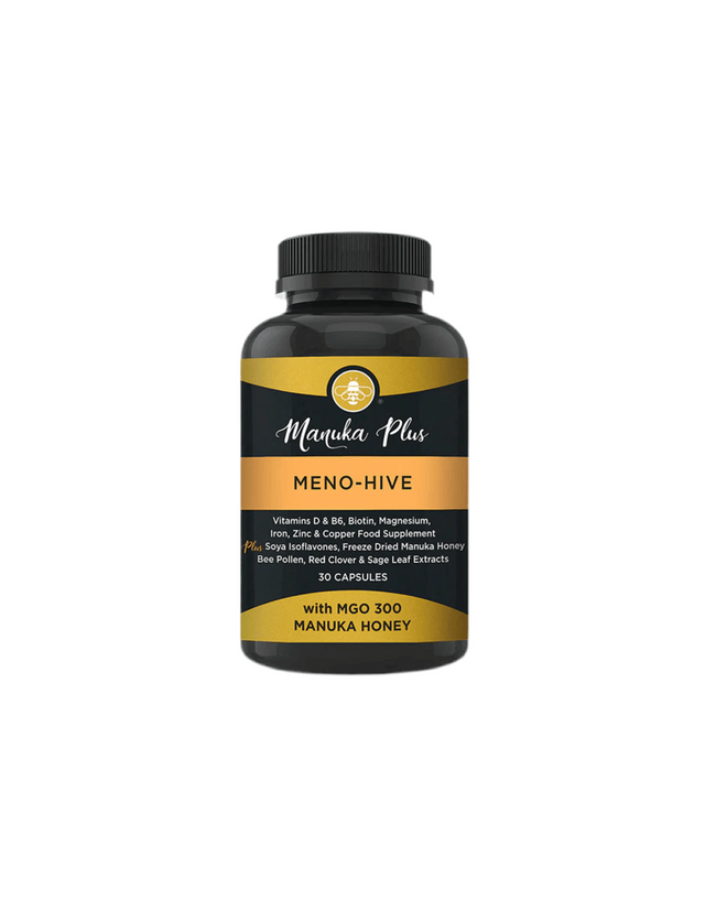 Manuka Plus Meno-Hive with MGO 300 - Manuka Honey – Менопауза формула с мед от манука MGO 300, 30 капсули - Nutra Best Bulgaria