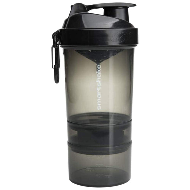 2Go Smart Shaker | Black Gunsmoke - 600 мл  SmartShake - Nutra Best Bulgaria