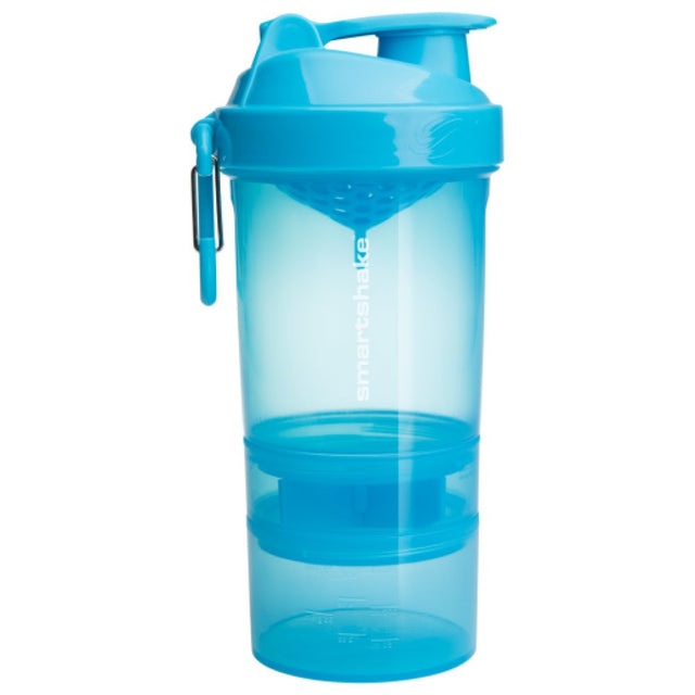 2Go Smart Shaker | Neon Blue - 600 мл  SmartShake - Nutra Best Bulgaria