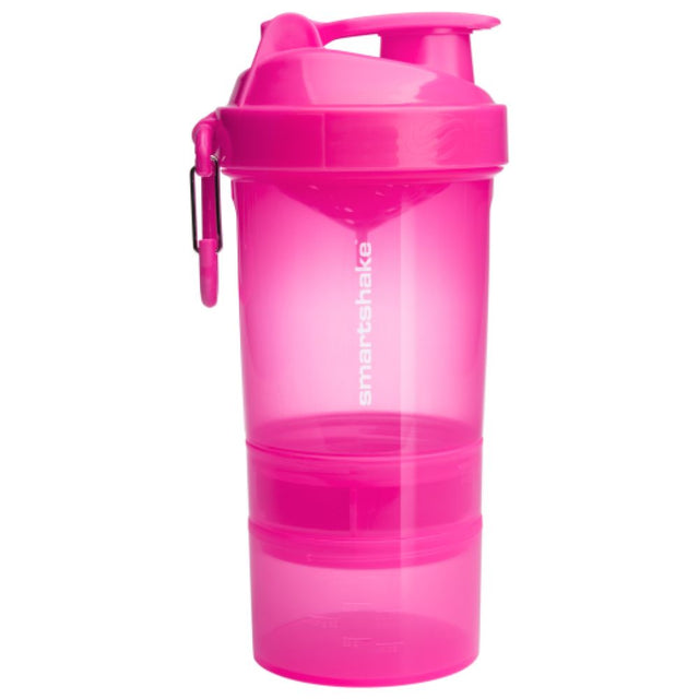 2Go Smart Shaker | Neon Pink - 600 мл  SmartShake - Nutra Best Bulgaria